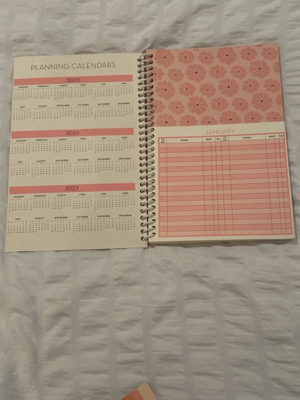 Home Finance & Bill Organizer Budget Planner & 2026 - 2027 two year Calendar